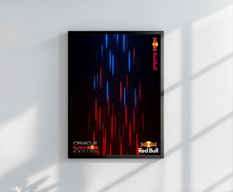 Oracle Red Bull Racing RB20 Car | Digital Artwork Wall Poster | Formula Digital Art Technic Formula 42206 compatible | Instant DOWNLOAD image 3