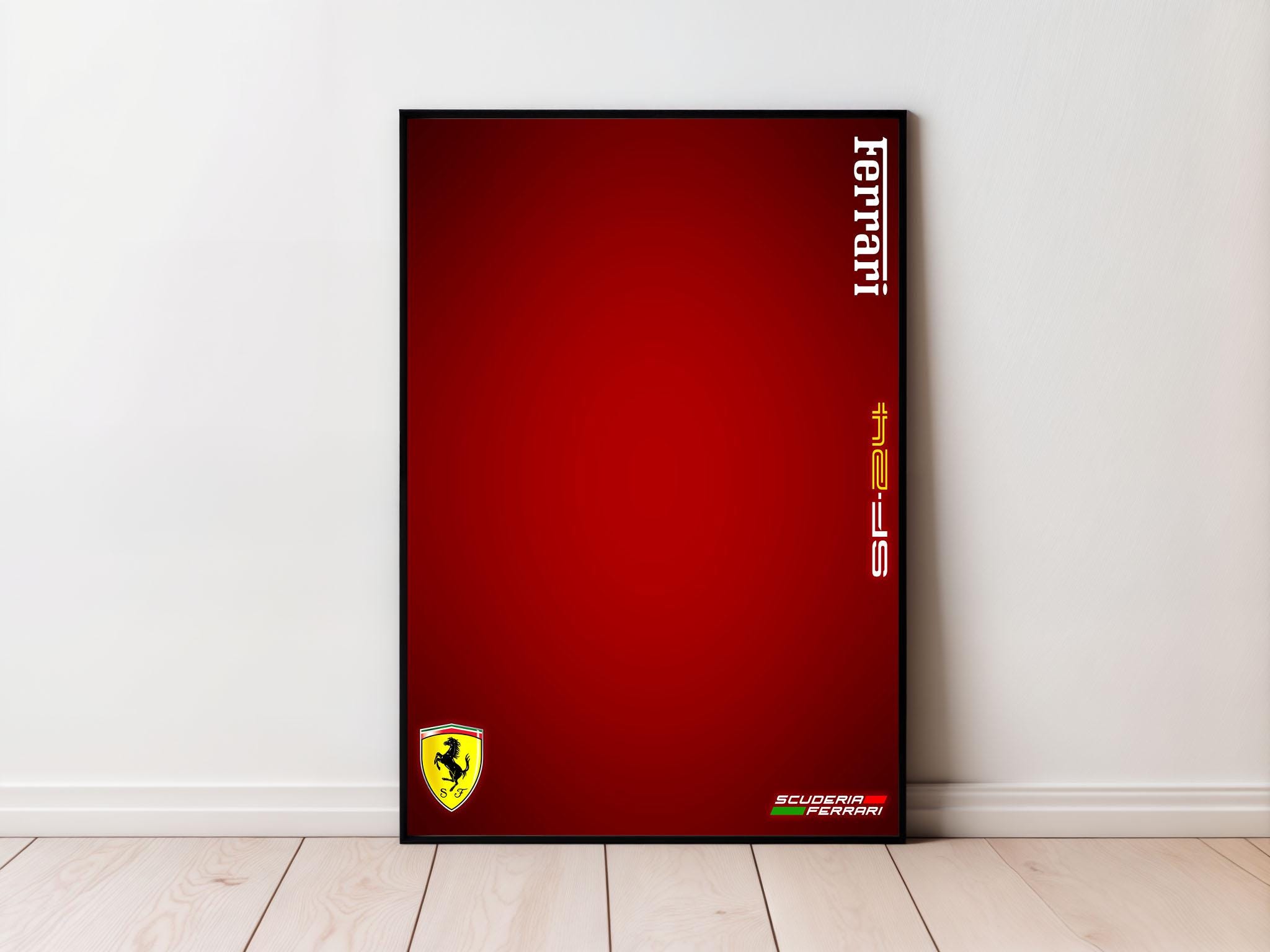 Ferrari SF-24   |  Technic Compatible  |  Digital Art for Wall Poster  |  Digital Print  |  Technic 42207 Compatible | Formula-1 Poster