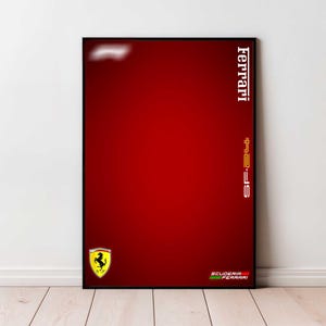 Ferrari SF-24 |  Technik kompatibel |  Digitale Kunst für Wand Poster |  Digitaldruck |  Technik 42207 Kompatibel | Formel 1 Poster