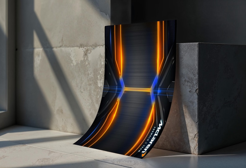Compatibel met McLaren Technic, digitaal kunstwerk voor muurposter | Digitale print, schaal 1:8 | Compatibel met Technic 42141 | Formuleposter afbeelding 2
