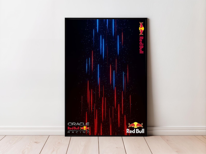 Oracle Red Bull Racing RB20 Car | Digital Artwork Wall Poster | Formula Digital Art Technic Formula 42206 compatible | Instant DOWNLOAD image 1