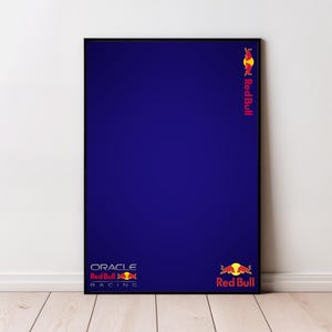 Oracle Red Bull Racing RB20 auto digitaal kunstwerk muurposter, compatibel met Formula One Digital Art Technic Formula 42206, direct DOWNLOADEN