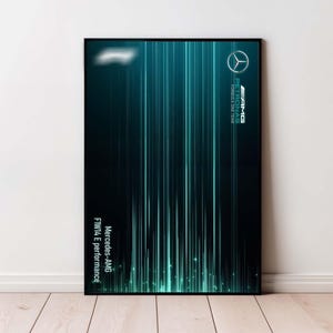 Mercedes-AMG F1 W14 E Performance | Digitale Kunst für Wand Poster | F1 Technik 42171 kompatibel | Digitaldruck | Formel 1 Poster