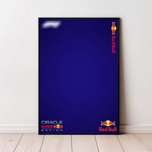 Orakel Red Bull Racing RB20 Auto Digitales Kunstwerk Wandposter, Formel 1 Digital Art Technik Formel 42206 kompatibel, Sofort DOWNLOAD