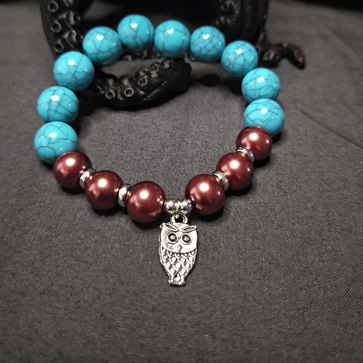 Owl Bead Bracelet