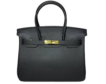 Hermes Birkin Bag 30 cm, Calfskin Leather Bag, Handbags, Gifts for her, Gifts for him