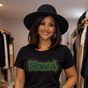 Blessed Rhinestone SVG Template SS6 and SS10