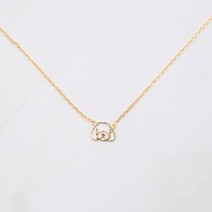Cockapoo / Cavapoo/ Maltipoo Necklace in 925 Sterling Silver or 18kt Gold Plating