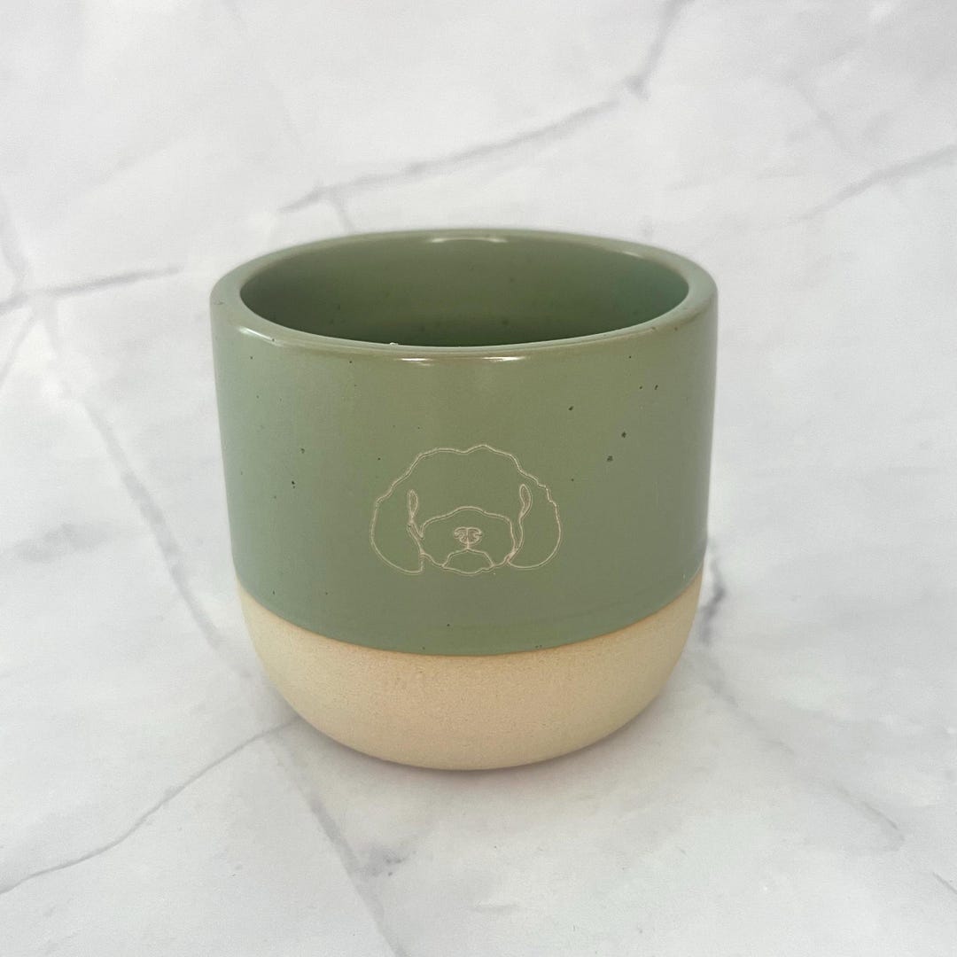 Cockapoo Engrave Cockapoo/ Cavapoo/ Maltipoo/ Poodle Mix Engraved Flat White Tumbler ...