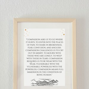 Counseling Compassion Quote Digital Print