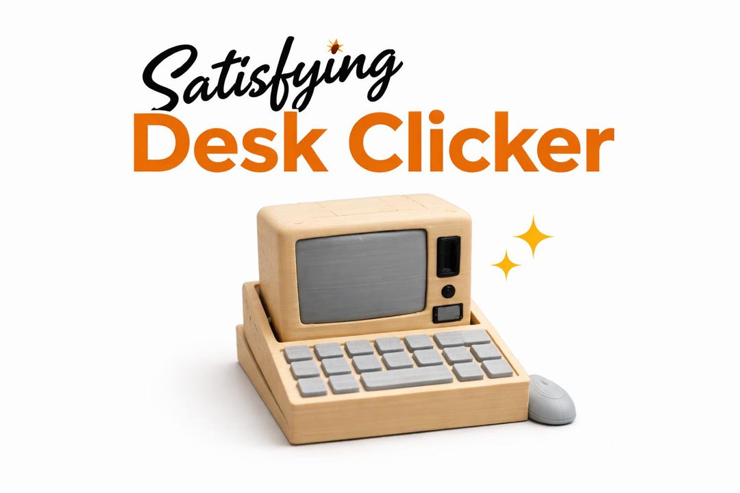 Fidget Toy for Adults | Retro Computer Desk Clicker | Unique Programmer ...