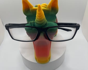 3D Printed Unicorn Eyeglass Holder – Whimsical Desk Organizer