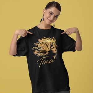 Tina Musical Theatre T-shirt Print for Tina Turner Fans, Musical Theatre Inspired T-shirt, West End Clothing, Broadway Clothing, Glittery