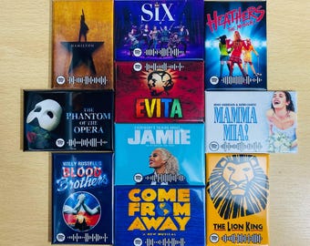 Magnesy na lodówkę Spotify z musicalu, Broadway, West End