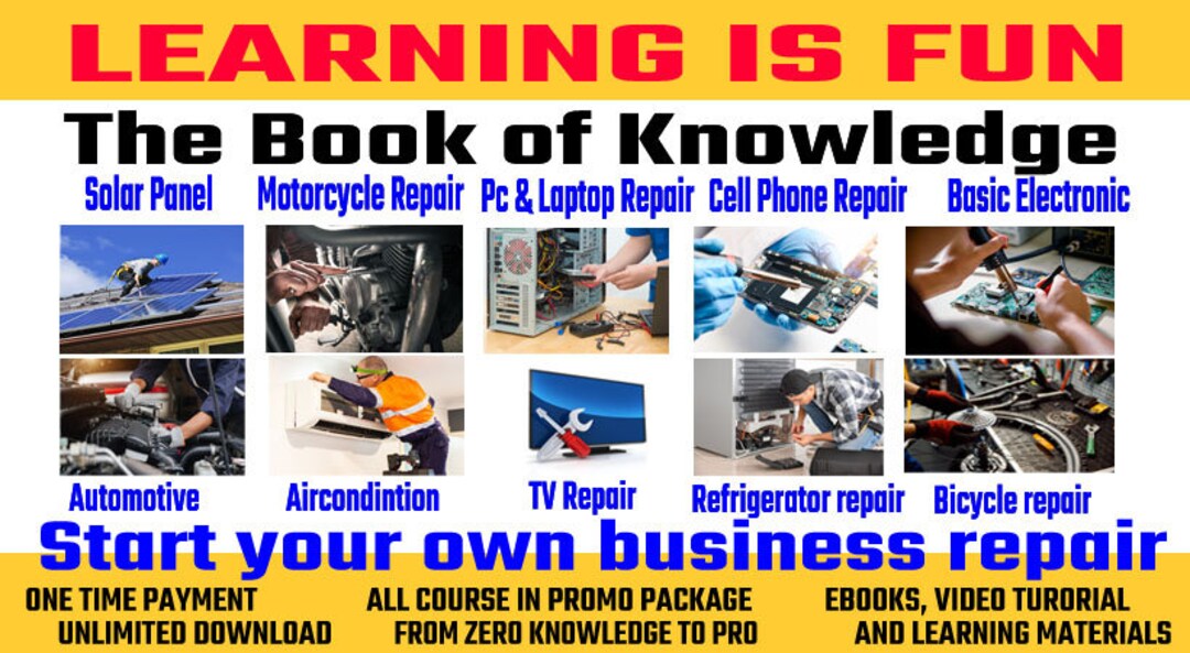 Automotive Repair Learning Materials the Complete Repair Course - Etsy