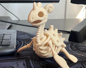3D Printed Lapras Fossil Figure – Handmade Gamer Collectible