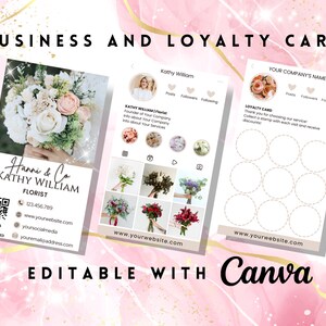 de conception de modèle de toile MODIFIABLE | Guide d'entretien du code QR de fidélité professionnelle Instagram | Fleuriste Fleur Artiste Styliste Boutique Pépinière Jardin