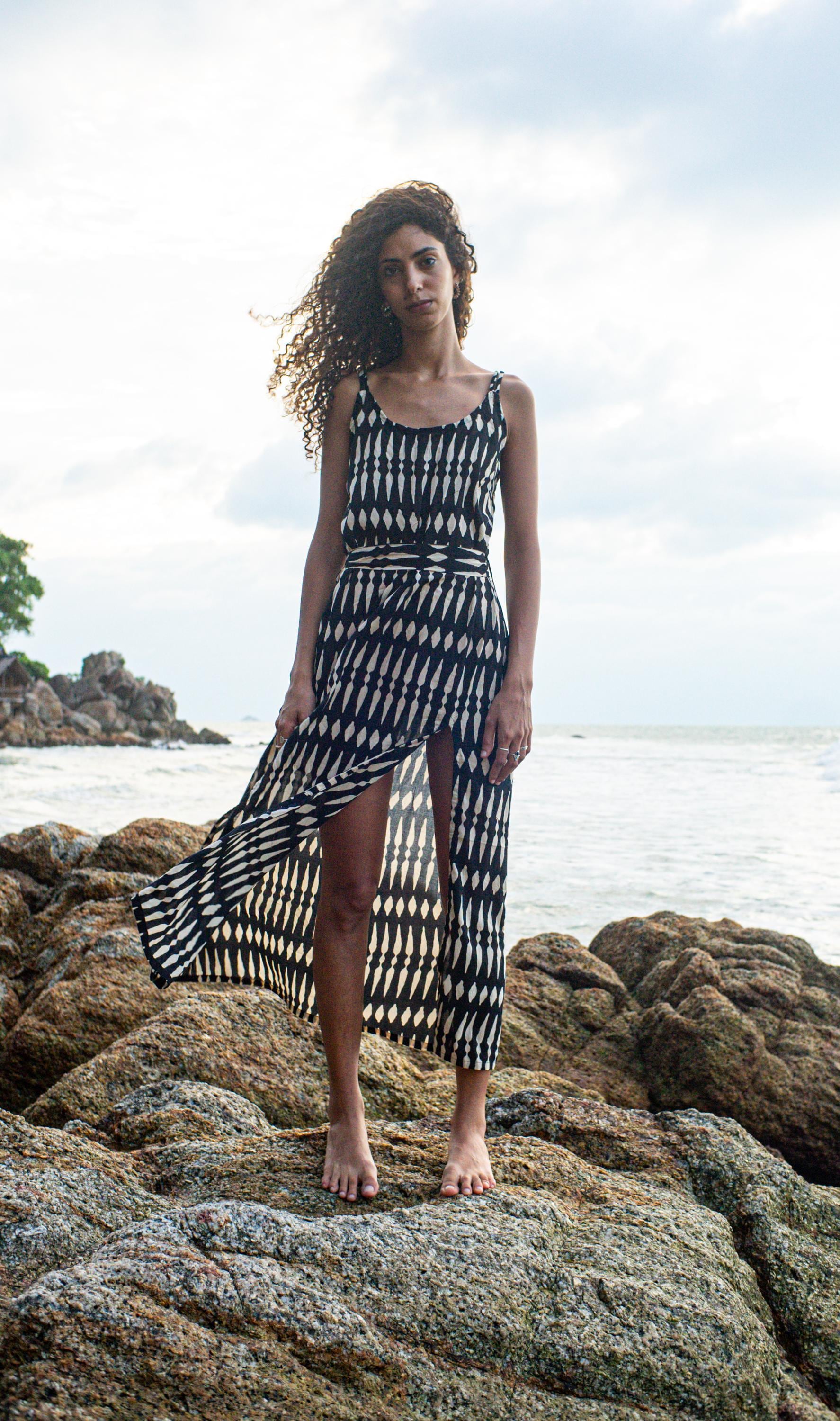 Dress With Double Thigh Slits