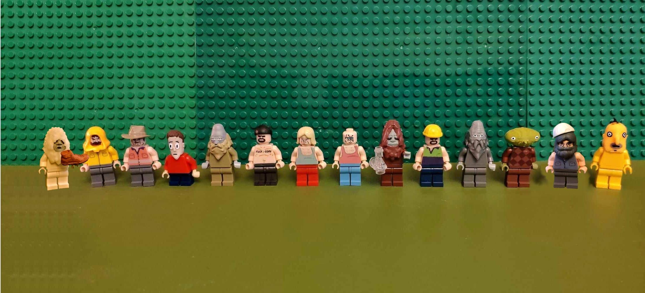 Custom Big Lez Show Lego Minifigs Full Set