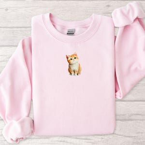 Sudadera con capucha de gato, sudadera con capucha de gato acogedora, suéter lindo de gato, regalo para amantes de los animales, sudadera de gatito