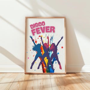 Vibrant Disco Poster – Semi-Glossy, Eco-Friendly, Dancing Queen Poster, Dance Lover Wall Art