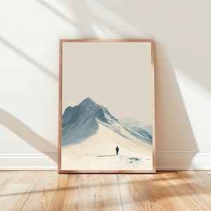 Inspirierende Bergsteiger Poster - Hochwertige, Abenteurer Wandkunst