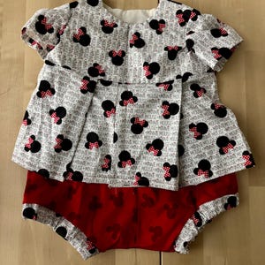 Disney Toddler 2T Shirt and Bloomer Set