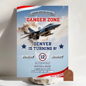 Army Air Force Birthday Boy Invitation, Fighter Jet Pilot Birthday Party, Aircraft Kids Birthday Party, Pilot Airplane Birthday Invite AC41