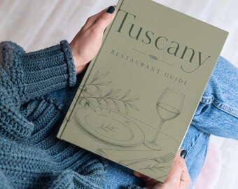 Tuscany Restaurant Guide for Couples | Romantic Italy Dining & Wine Guide | Honeymoon Travel Printable