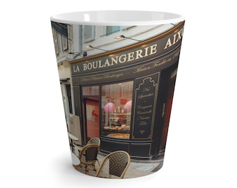 Charmante café latte-mok: perfect voor koffieliefhebbers, cadeaus, huisdecoratie, verjaardagen en ontspannende ochtenden