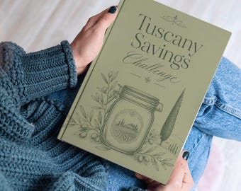 Tuscany Couples Savings Challenge | Romantic Italy Vacation Budget Tracker (Digital Download)