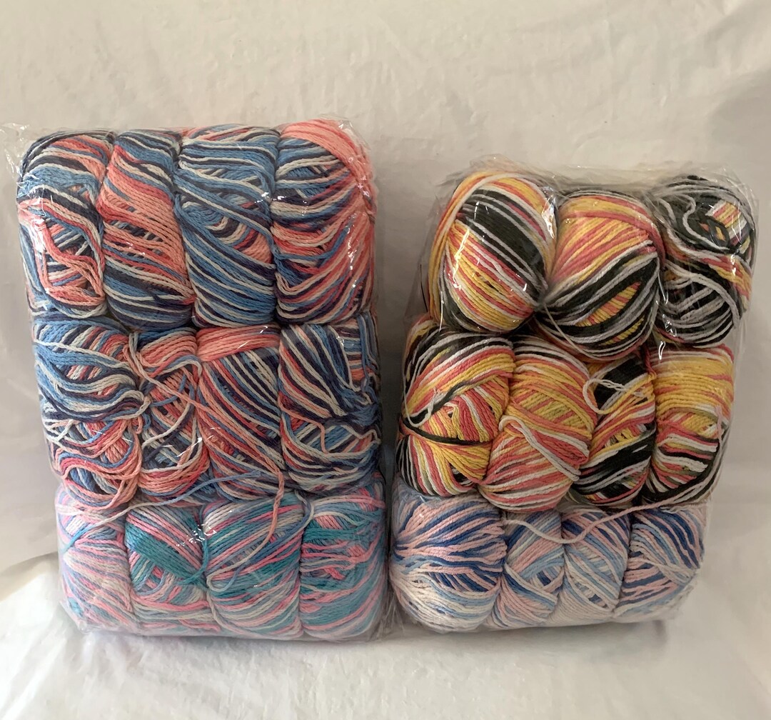 Rockabilly Color #66217 Ocean Blues Ice Yarn Fuzzy Soft Shiny - 50