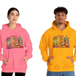 Sweter Happy Hallothanksmas, sweter na Halloween, sweter na Święto Dziękczynienia, sweter świąteczny, bluza z kapturem sezonowa, prezent w postaci bluzy, sweter Grinch