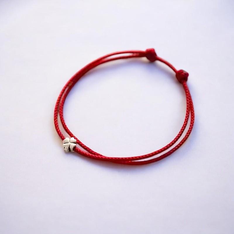Red clover bracelet - Etsy 日本