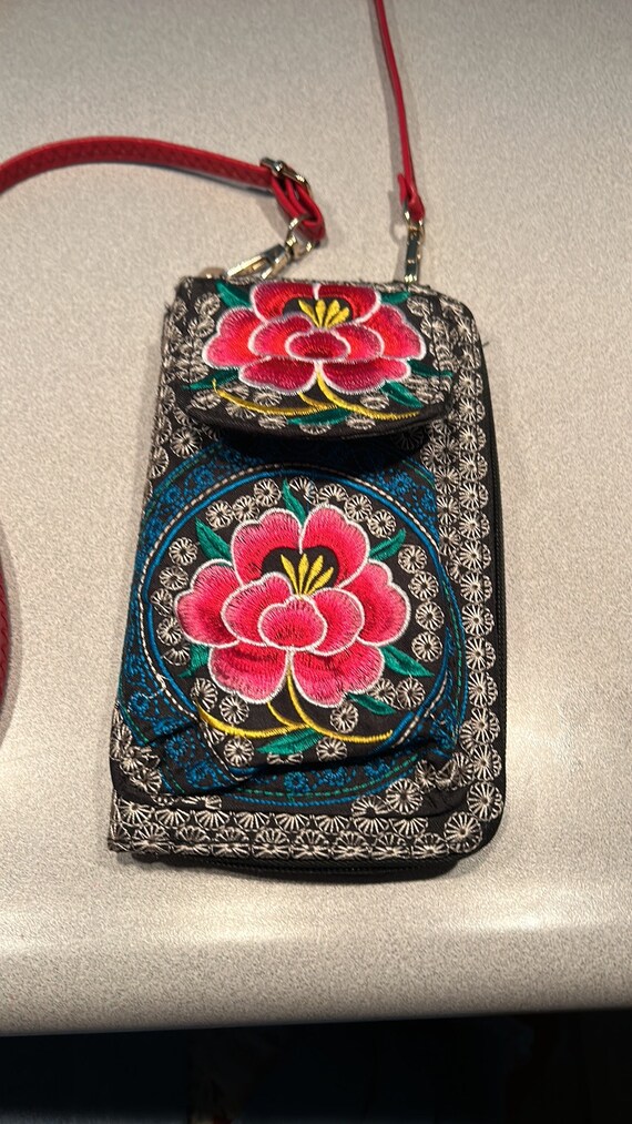 Boho Tapestry Embroidered Shoulder Strap Wallet
