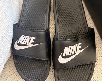Nike Black Logo Slide Sandals