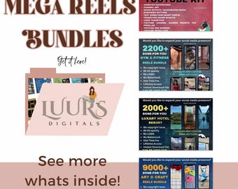 30.000 Reels bündeln, Reels bündeln, gesichtslose Videos, ästhetische Videos, Motivationsvideos, Stock Videos, Video bündel, weiterverkaufen