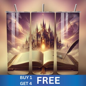 Magische Zauberei Tumbler Wrap, 20 Unzen Magic World Tumbler, Zauberer Digitale Tumbler Wrap, Fantasy Sublimation PNG, Magic Theme Design