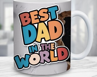 Dad Mug Wrap PNG, Father's Day Gift (Digital Download)