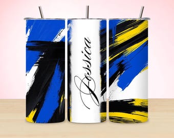 Navy Blue Tumbler Wrap: 20oz Sublimation Design (Digital Download)