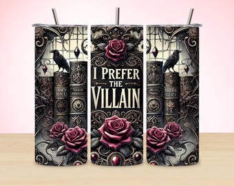 Romantasy Villain Tumbler Wrap: Book Lover Sublimation Design (Digital Download PNG)