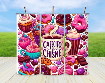 Involucro del bicchiere Cafecito Y Chisme: Pan Dulce Design (download digitale)