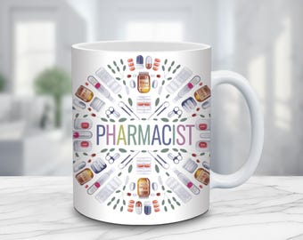Pharmacist Mug Wrap Template: Sublimation Design (Digital Download)
