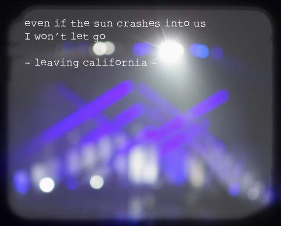 Maroon Music Leaving California Maroon 5 Lyrics Adam Levine Etsy