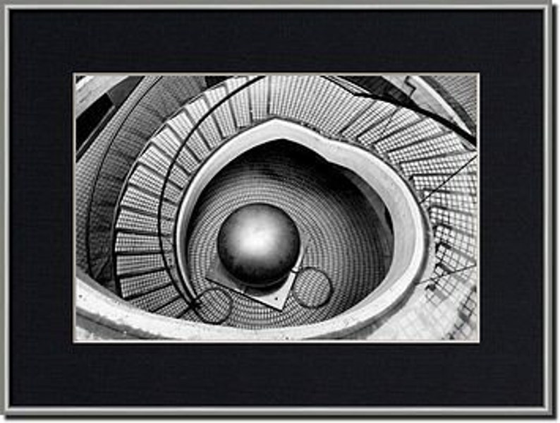 Abstract Architecture MC Escher photo tote bag, surreal black and white photography art modern urban city San Francisco Escher-ish