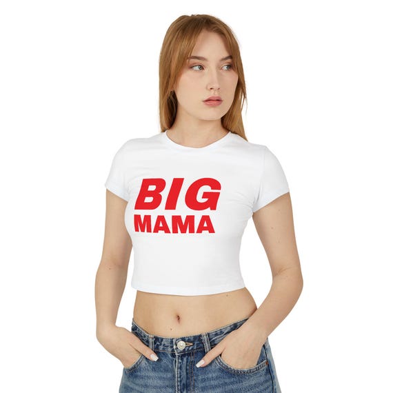 BIG MAMA // Women's Baby Tee Cute Y2K Latto Tour Concert Aesthetic