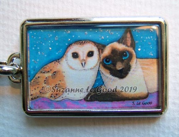 Siamese cat hotsell keychain