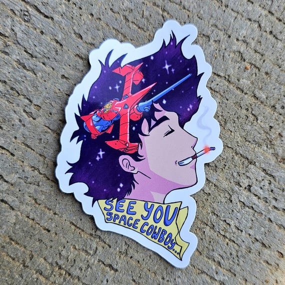 See You Space Cowboy Spike Sticker - Etsy