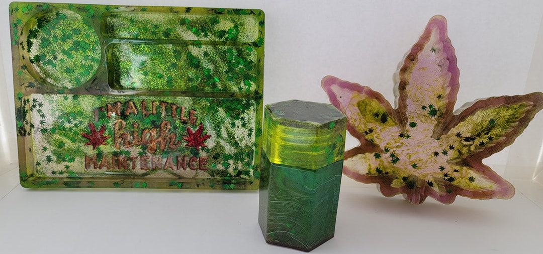 Rolling Tray Ashtray and Jar Set Etsy UK