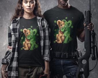Baby Lion Zombie T-Shirt, Halloween Costume Top